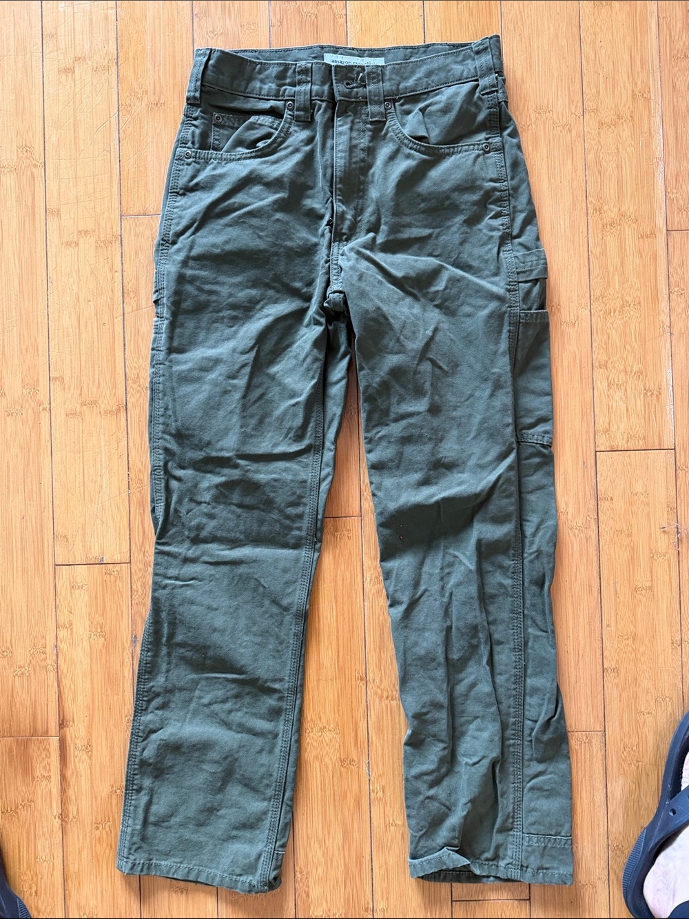 Amazon Essentials Men's Dark Olive Cargo Pants